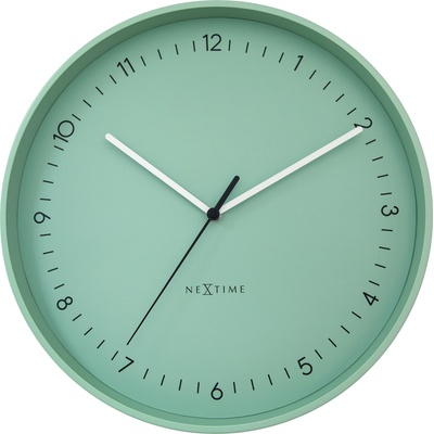 NeXtime Стенен часовник Berlin L цвят мента (3543MG)