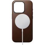 Nomad Гръб Nomad за iPhone 15 Pro, Modern Leather Case, Кафяв (856500016146)