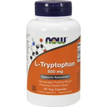 NOW Хранителна добавка Триптофан, Now Foods L-TRYPTOPHAN 500mg 60Vcaps