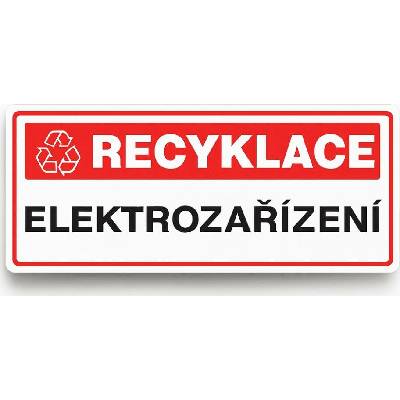 Traiva s.r.o OZNAČENÍ TŘÍDĚNÉHO ODPADU - Elektrozařízení Verze: Samolepka 290 x 100 mm tl. 0.1 mm - Kód: 14106
