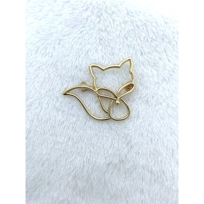 Phoenix brož Liška zlatá 1427111763 – Zboží Dáma