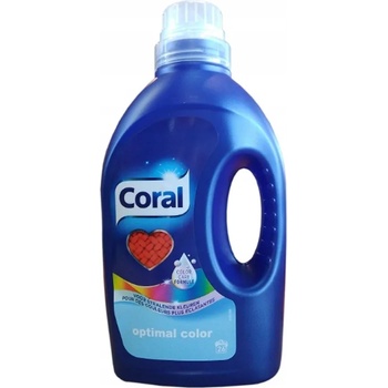 Coral течен перилен препарат за цветни дрехи, 1, 25л за 26 пранета