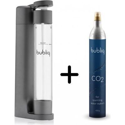 Bubliq + bombička CO2 sivý
