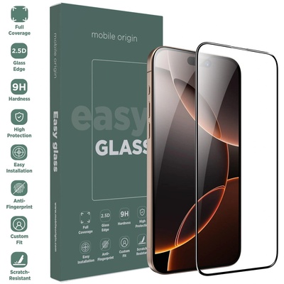 Mobile Origin Стъклено фолио Mobile Origin EasyGlass, съвместимо с iPhone 16 Pro Black (FRL-EG-i16Pro) (FRL-EG-i16Pro)