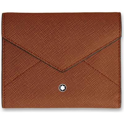 Montblanc Peněženka Sartorial Trio 6 cc hnědá/černá