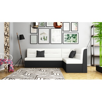 Image 1 of DST Кухненски ъгъл Janet-dst, черно и бяла кожа