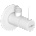 Mexen R2 ъглов вентил за батерия 1/2"x3/8", бял - 79972-20 (79972-20)