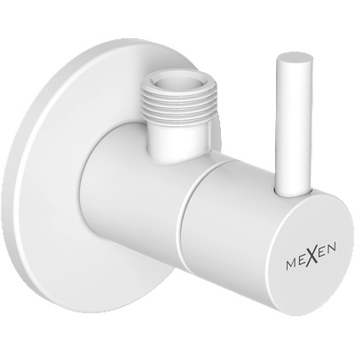 Mexen R2 ъглов вентил за батерия 1/2"x3/8", бял - 79972-20 (79972-20)