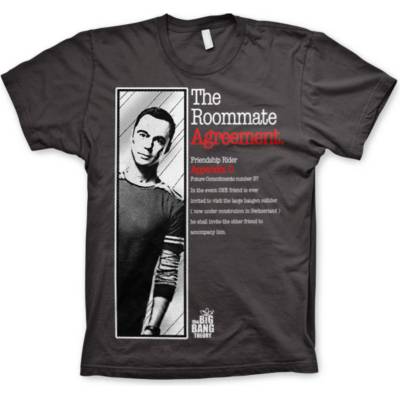 HYBRIS мъжка тениска Big Bang Theory - The Roommate Agreement - HYBRIS - WB-1-TBBT033-H57-8