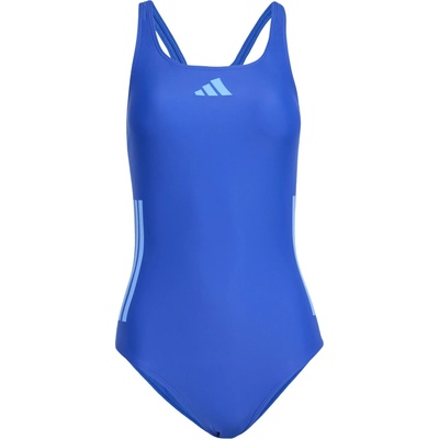 Adidas Дамски бански костюм adidas Women's 3 Stripes Bold Swimsuit - Semi Lucid Blue / Blue Fusion - размер 34 (EU) (150-4471-0411)