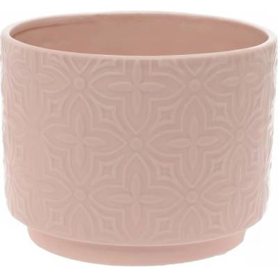 OBAL RUŽOVÁ ORNAMENT KERAMIKA 17*17*13CM