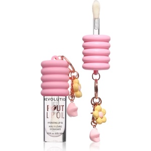 Revolution Beauty Pout Lip Oil With Charm масло от нар за ключове Pink Charm 4.6ml