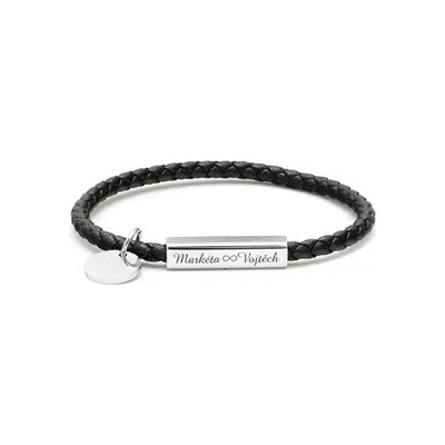 Šperky4U Personalizovaný splétaný náramek pánský OPA1847-P