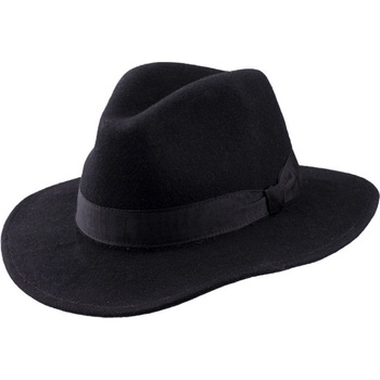 Elegantný čierny pánsky klobúk Assante 85030