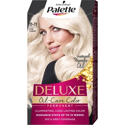 Palette Deluxe Oil-Care Color barva na vlasy 11-11 Ultra Titanový Blond