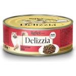 Lider Pet Food Delizzia Chunks in Gravy with Beef 85gr - Консерва с говеждо за израснали котки в сос - 85гр