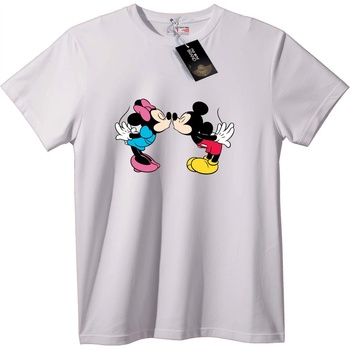 NOONEBRAND Тениска Mickey и Minnie любов - S, Black