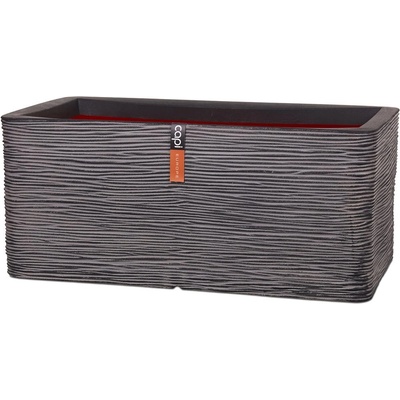 Capi Květináč Rib NL 73x39x32 cm antracit