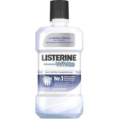 Listerine Mouthwash Advanced White 500ml
