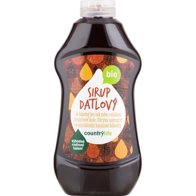 Country Life Bio Datlový sirup 874 ml – Zboží Dáma