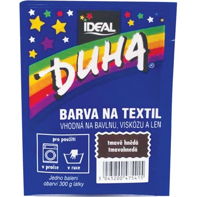 Duha barva na textil číslo 41 tmavě hnědá 15 g