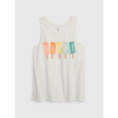 GAP Детска органична тениска sunny GAP GAP | Byal | Момичешки | 140/146