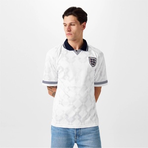 Score Draw Футболна фланелка Score Draw Score Draw England Home Shirt 1990 - White