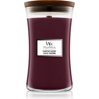 WoodWick Phantom Cherry ароматна свещ с дървен фитил 609.5 гр