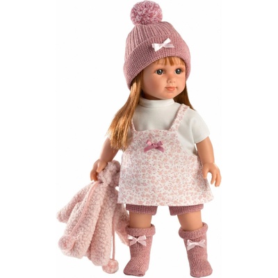 Llorens 53539 NICOLE realistická s měkkým látkovým tělem 35 cm
