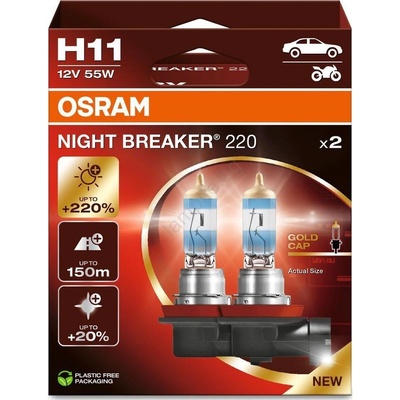 OSRAM NIGHT BREAKER 220 H11 x2 (64211NB220-2HB)