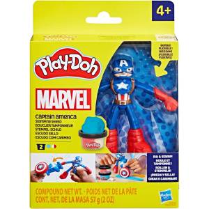 Hasbro Комплект с моделин Play-Doh Marvel - Captain America (F9829) - ozone
