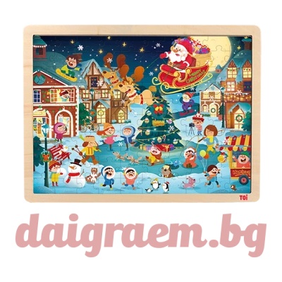 Toi World Дървен пъзел toi world tp045 - 100 части - Коледа (twtp045)