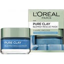 Pleťové masky L'Oréal Pure Clay maska proti čiernym bodkám 50 ml