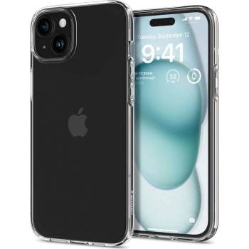 Spigen Противоударен Силиконов Калъф за iPhone 15, SPIGEN Liquid Crystal Case, Прозрачен (ACS06786)