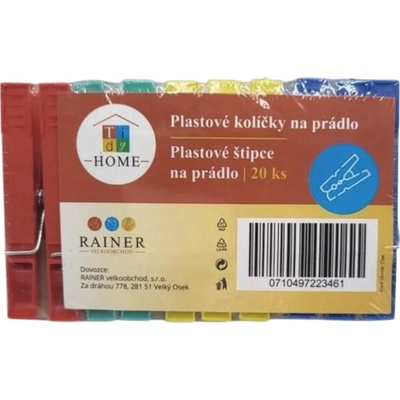Home tidy kolíčky na prádlo plastové 20 ks
