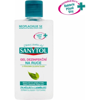 Sanytol Gel dezinfekční na ruce s přírodním zeleným čajem 75 ml
