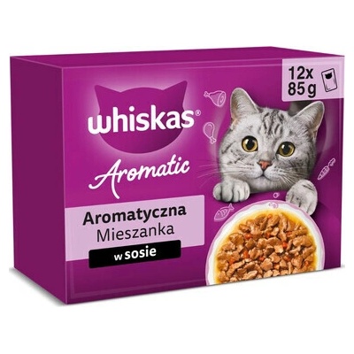 WHISKAS Adult Aromatic Mixture 12 sáčků po 85 g