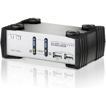 Image 1 of ATEN KVMP превключвател, ATEN CS1732A, 2-портов, PS/2-USB, VGA/Audio (ATEN-CS1732AC-AT)