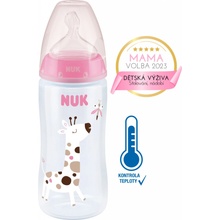 Nuk FC+Temperature Control Box Flow Control cumlík pink 300 ml