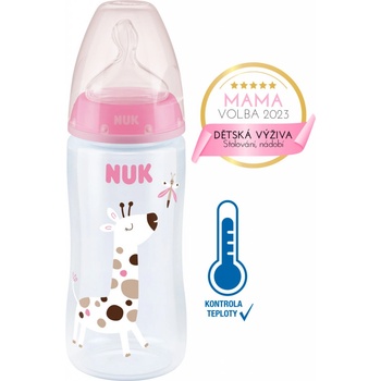 Nuk FC+Temperature Control Box Flow Control cumlík pink 300 ml