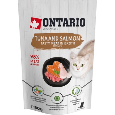 Ontario Tuna and Salmon in Broth 80 g
