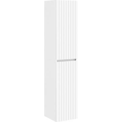 vidaXL Стенно Баня Кабинет Бяло 33 x 34, 5 x 160 см Инженерна дървесина (890642)