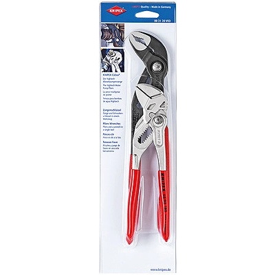 KNIPEX Sada kleští 2-dílná (Cobra® 8701250+klešťový klíč 8603180),003120V03 – Zboží Mobilmania