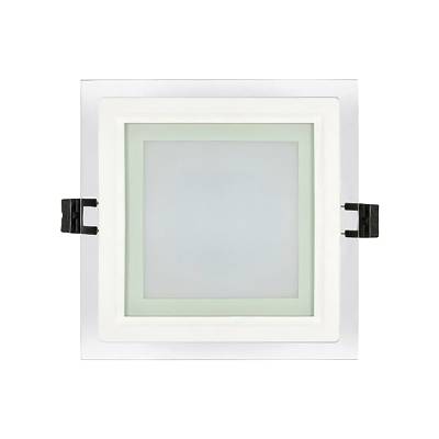 Led ПАНЕЛ СТЪКЛЕН ЗА ВГРАЖДАНЕ КВАДРАТ 220v 12w 120° ip44 4200k (lpsg1242)