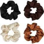 Brushworks Satin Scrunchies Natural ластици за коса