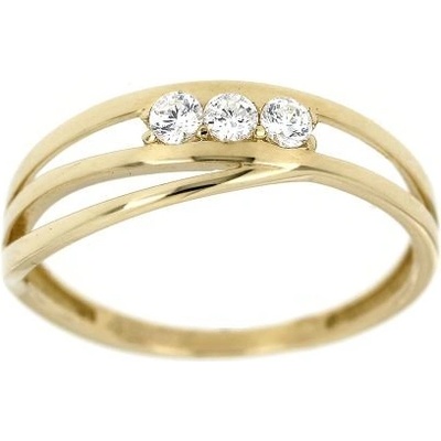 Zlatnictví U Kostela Dámský prsten ze žlutého zlata 7033ž – Zboží Mobilmania