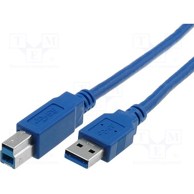 Vcom CU301-018-PB USB 3.0, USB A vidlice, USB B vidlice, niklovaný, 1,8m