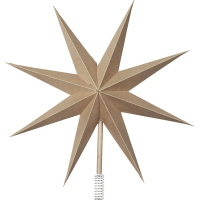 Broste Papírová hvězda TOP STAR 30 cm hnědá