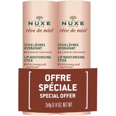 NUXE Reve De Miel Комплект - Стик за устни, 2 х 4 g (Лимитирано)