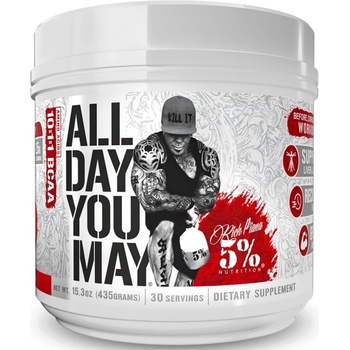 Rich Piana 5% Nutrition All Day You May | BCAA Recovery Drink [450 грама] Плодов Пунш